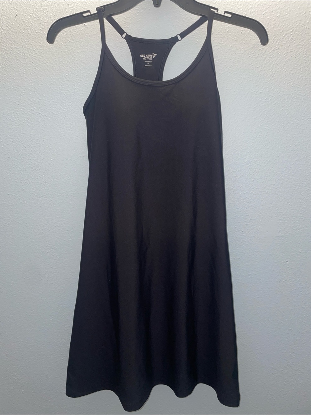 Old Navy Black Active A-Line Midi Dress